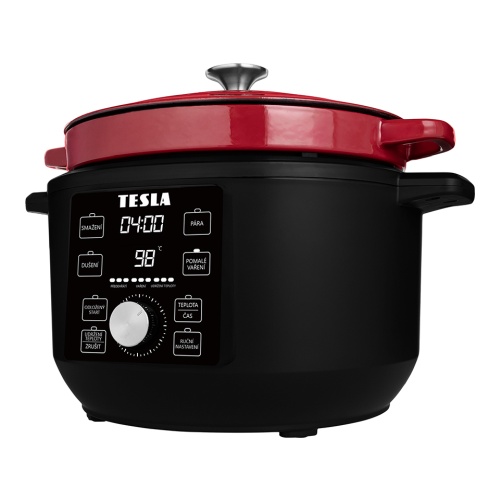 TESLA MultiCook MC600 Pro - predný pohľad so zapnutým displejom