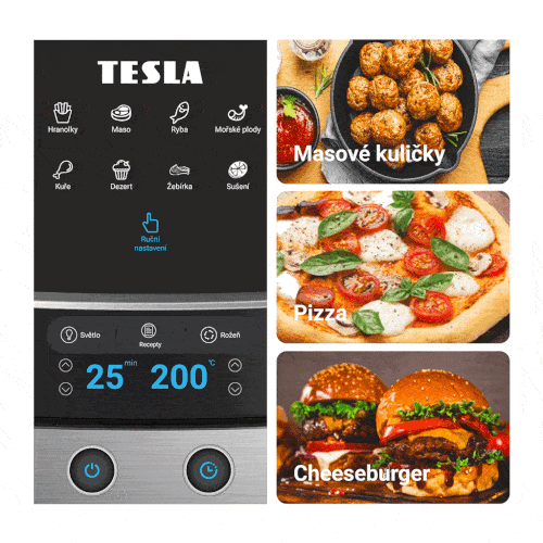 Aplikácia, vďaka ktorej je možné ovládať TESLA AirCook & Grill QG800 WiFi cez telefón