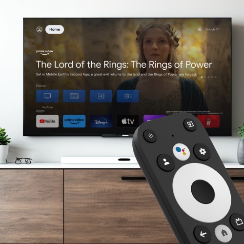 Diaľkové ovládanie TESLA MediaBox XG500 pred zapnutou TV