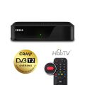 TESLA HYbbRID TV T200 - DVB-T2 set-top box s HbbTV, zánovný