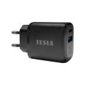 TESLA Power Charger T220 - duálna rýchlonabíjačka 25 W PD 3.0/PPS (čierna farba)