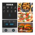 TESLA AirCook & Grill QG800 WiFi - multifunkčná digitálna teplovzdušná fritéza s grilom, použitá