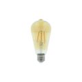 TESLA CB274224-1 - LED cone bulb vintage žiarovka E27, 4,2W, 380 lm, 2400K, teplá biela, zlatá