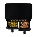TESLA AirCook DualZone Q787 XXL Deluxe - multifunkčná duálna digitálna teplovzdušná fritéza 2v1
