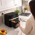 TESLA AirCook DualZone Q787 XXL Deluxe - multifunkčná duálna digitálna teplovzdušná fritéza 2v1