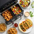 TESLA AirCook DualZone Q787 XXL Deluxe - multifunkčná duálna digitálna teplovzdušná fritéza 2v1