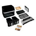 TESLA AirCook DualZone Q787 XXL Deluxe - multifunkčná duálna digitálna teplovzdušná fritéza 2v1