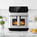 TESLA AirCook DualHeat QD65 XXL - multifunkčná duálna digitálna teplovzdušná fritéza