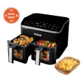 TESLA AirCook DualHeat QD464 XXL - multifunkčná duálna digitálna teplovzdušná fritéza
