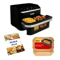 TESLA AirCook DualHeat QD575 XXL - multifunkčná duálna digitálna teplovzdušná fritéza