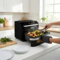 TESLA AirCook DualHeat QD575 XXL - multifunkčná duálna digitálna teplovzdušná fritéza