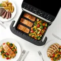 TESLA AirCook DualHeat QD575 XXL - multifunkčná duálna digitálna teplovzdušná fritéza