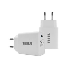TESLA Power Charger T100 - rýchlonabíjačka 20 W PD 3.0/PPS (biela farba)