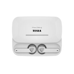 TESLA Sound EB20 - bezdrôtové Bluetooth slúchadlá (Luxury White)