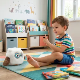 TESLA Bambino Buddy AI OWL - múdra plyšová sova pre deti