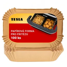 TESLA AirCook QB2065 - papierová forma pre teplovzdušnú fritézu 22 x 14 cm (100 ks)