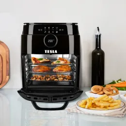 TESLA AirCook & Grill QG800 WiFi - multifunkčná digitálna teplovzdušná fritéza s grilom, použitá