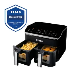 TESLA AirCook DualHeat QD464 XXL - multifunkčná duálna digitálna teplovzdušná fritéza