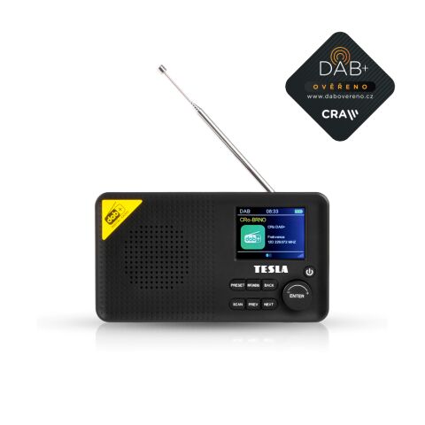 TESLA Sound DAB65 - rádio s certifikáciou DAB+, s poškodeným obalom