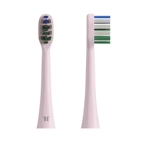TESLA Toothbrush TS400 Brush Heads Pink - 4x náhradné hlavice pre sonickú zubnú kefku