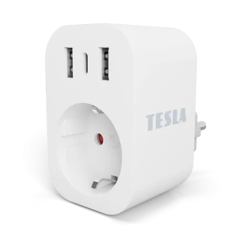 TESLA Smart Plug SP300 3 USB - inteligentná zásuvka s USB portmi