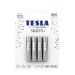 TESLA SILVER+ AAA - alkalická batéria LR03, jednorazová, 4ks