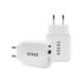 TESLA Power Charger T220 - duálna rýchlonabíjačka 25 W PD 3.0/PPS (biela farba)