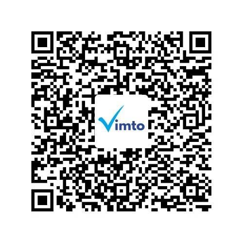 Stáhněte si aplikaci Vimto a poté naskenujte tento QR kód, tím si přidáte své zařízení do aplikace.