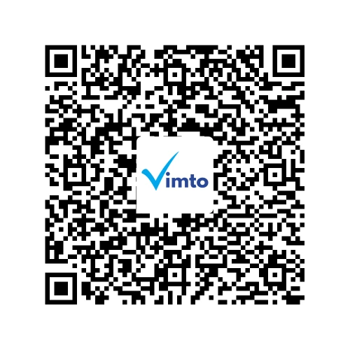 Stáhněte si aplikaci Vimto a poté naskenujte tento QR kód, tím si přidáte své zařízení do aplikace.