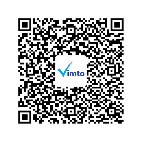 Stáhněte si aplikaci Vimto a poté naskenujte tento QR kód, tím si přidáte své zařízení do aplikace.