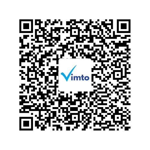 Stáhněte si aplikaci Vimto a poté naskenujte tento QR kód, tím si přidáte své zařízení do aplikace.