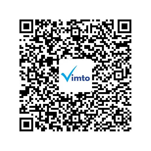 Stáhněte si aplikaci Vimto a poté naskenujte tento QR kód, tím si přidáte své zařízení do aplikace.